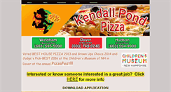 Desktop Screenshot of kendallpondpizza.com